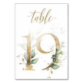 Groen & goud blad, Tafel 19, Tafelnummer