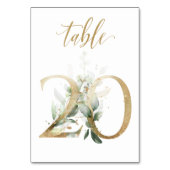 Groen & goud blad, Tafel 20, Tafelnummer (Achterkant)
