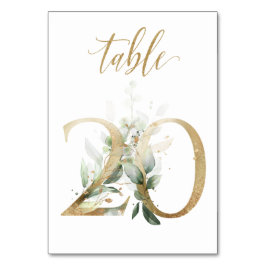 Groen & goud blad, Tafel 20, Tafelnummer
