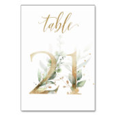 Groen & goud blad, Tafel 21, Tafelnummer (Voorkant)