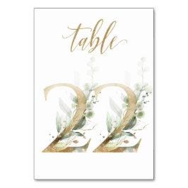 Groen & goud blad, Tafel 22, Tafelnummer