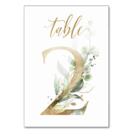 Groen & goud blad, Tafel 2, Tafelnummer