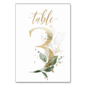 Groen & goud blad, Tafel 3, Tafelnummer (Achterkant)