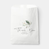 Groen Goud Bladeren Elegante Dankjewel Bedankzakje (Voorkant)