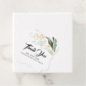 Groen Goud Bladeren Schattige Bruiloft Dank u Bedankjes Labels (In situ)