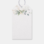 Groen Goud Bladgroen Kruis Doop Dank u Cadeaulabel (Achterkant)