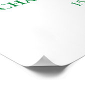 Groen Goud Bruiloft Welkom Custom 18x24 Poster (Hoek)