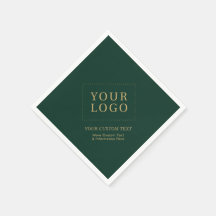 Groen & Goud Custom Business Logo Promotie