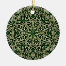 Groen Goud Decoratief Ornament