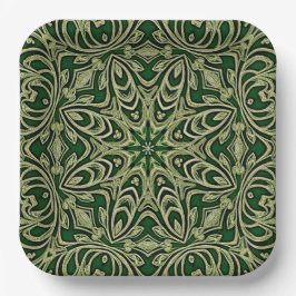 Groen Goud Decoratief Papier Bord