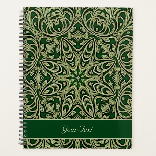 Groen goud decoratief planner (Voorkant)