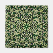 Groen goud decoratieve magneet (Voorkant)