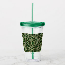 Groen Goud Decoratieve Vakantie Acryl Tumbler Drinkbeker