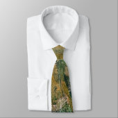 Groen & Goud, Een Gel Print Abstract Stropdas (Gebonden)