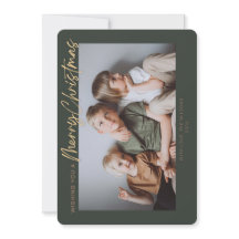 Groen Goud Eenvoudige Foto Vrolijk Kerstmis