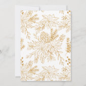 Groen Goud Elegante Foto Kerstmis Feestdagenkaart (Achterkant)