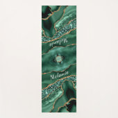 Groen Goud Emerald Custom Jouw naam Yoga Mat (Voorkant)