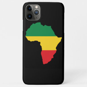 Groen, goud en rood Afrika vlag iPhone 11 Pro Max Hoesje