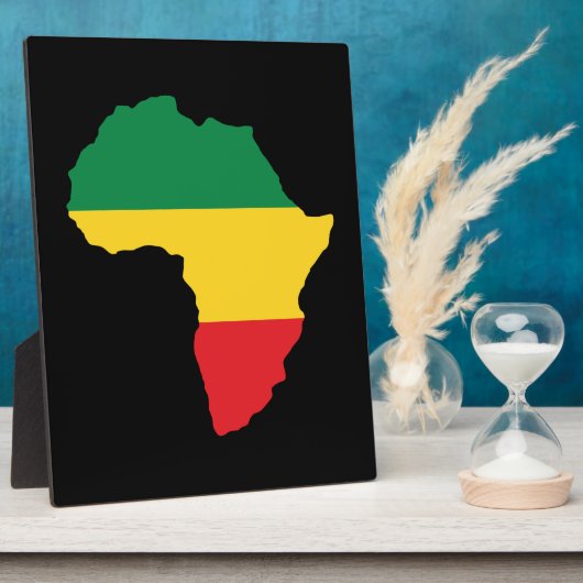 Groen, goud en rood Afrika vlag Fotoplaat (Zijkant)