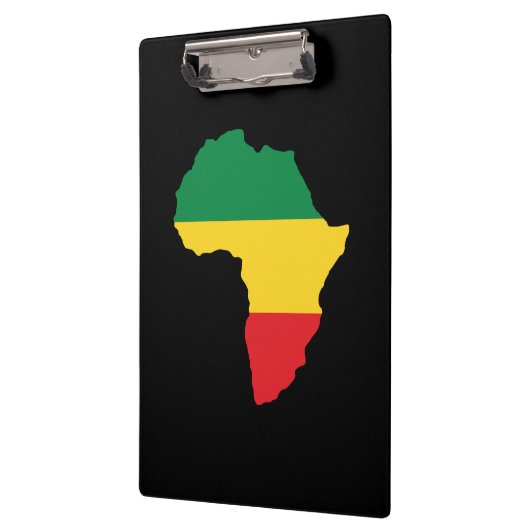 Groen, goud en rood Afrika vlag Klembord (Links)