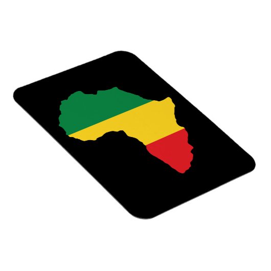 Groen, goud en rood Afrika vlag Magneet (Rechterzijde)