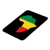 Groen, goud en rood Afrika vlag Magneet (Linkerzijde)