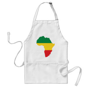Groen, goud en rood Afrika vlag Standaard Schort