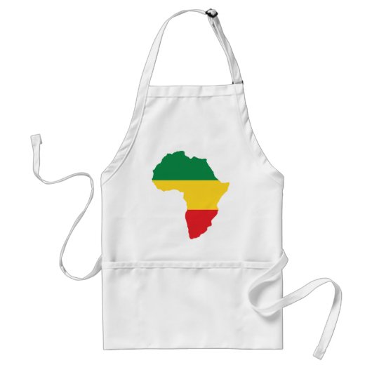 Groen, goud en rood Afrika vlag Standaard Schort (Voorkant)