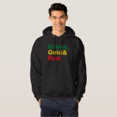 Groen, goud en rood. hoodie (Voorkant volledig)