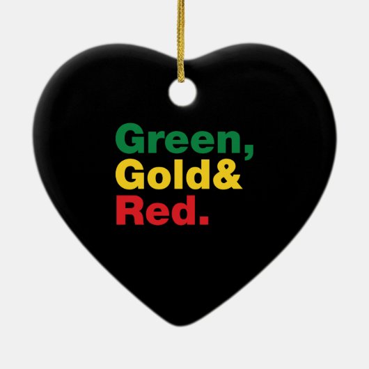 Groen, goud en rood. keramisch ornament (Achterkant)