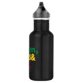 Groen, goud en rood. waterfles  (Rechts)