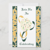 Groen, Goud en Wit, de Uitnodiging van het Weddens (Voorkant)