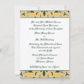 Groen, Goud en Wit, de Uitnodiging van het Weddens (Achterkant)