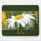 Groen Goud En Wit Gebloemd Muismat (Voorkant)