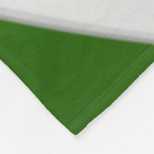 groen goud en witte teamkleuren volleybal fleece deken (Hoek)