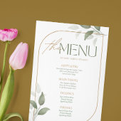 Groen & Goud Esthetische Repetitie, Huwelijksmenu Kaart