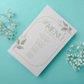 Groen & Goud Esthetische Repetitie, Huwelijksmenu Kaart