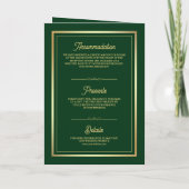 Groen Goud Etnische Olifanten Indiase QR Code Brui (Achterkant)