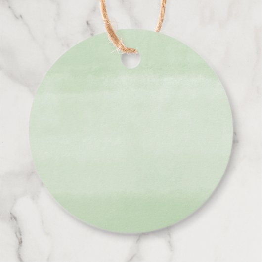 Groen goud eucalyptus eerste communie doop bedankjes labels (Achterkant)