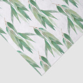 Groen Goud Eucalyptus Glitz Bruiloft Tissuepapier (Detail)