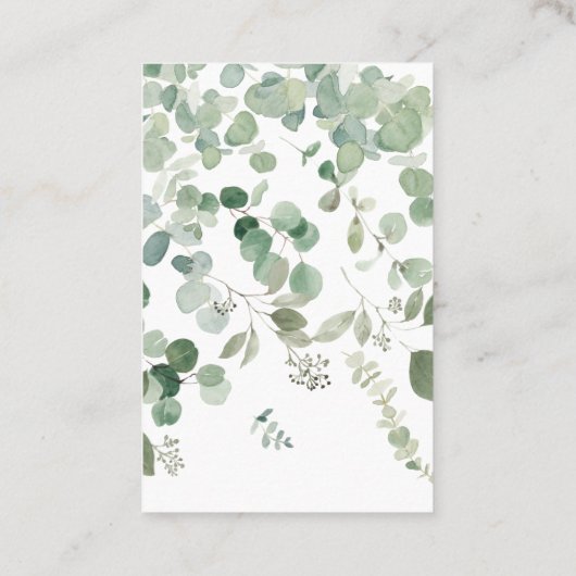 Groen & Goud Eucalyptus Sparkler Label (Achterkant)