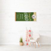 Groen Goud Gefeliciteerd Afgestudeerd Honkbal Afst Spandoek (Insitu)