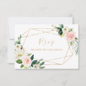 Groen Goud Geometrisch Elegant Bloemen Menu Keuze (Voorkant)