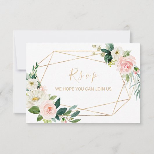 Groen Goud Geometrisch Elegant Bloemen Menu Keuze (Voorkant)