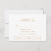 Groen Goud Geometrisch Elegant Bloemen Menu Keuze (Achterkant)