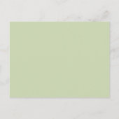 Groen & Goud Geometrisch Elegant Maid of Honor Uitnodiging Briefkaart (Achterkant)