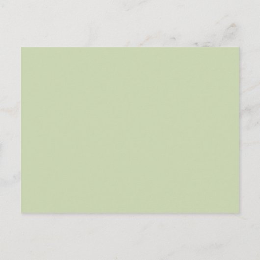 Groen & Goud Geometrisch Elegant Maid of Honor Uitnodiging Briefkaart (Achterkant)
