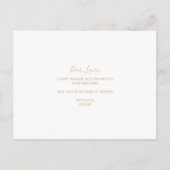 Groen & Goud Geometrisch Elegant Maid of Honor Uitnodiging Briefkaart (Achterkant)