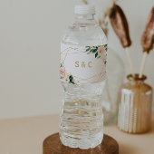 Groen & Goud Geometrisch Waterflesetiket Waterfles Etiket