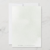 Groen goud geometrische rustieke bruidsshower kaart (Achterkant)